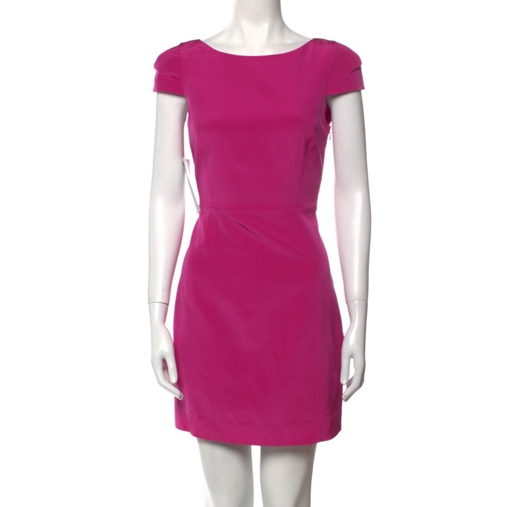 Tibi open back silk dress